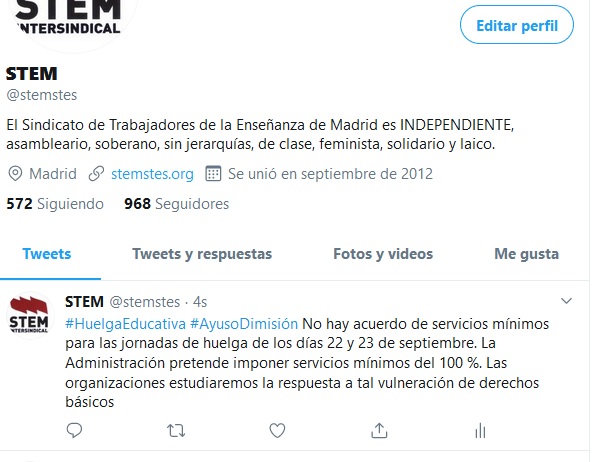 servicios mínimos