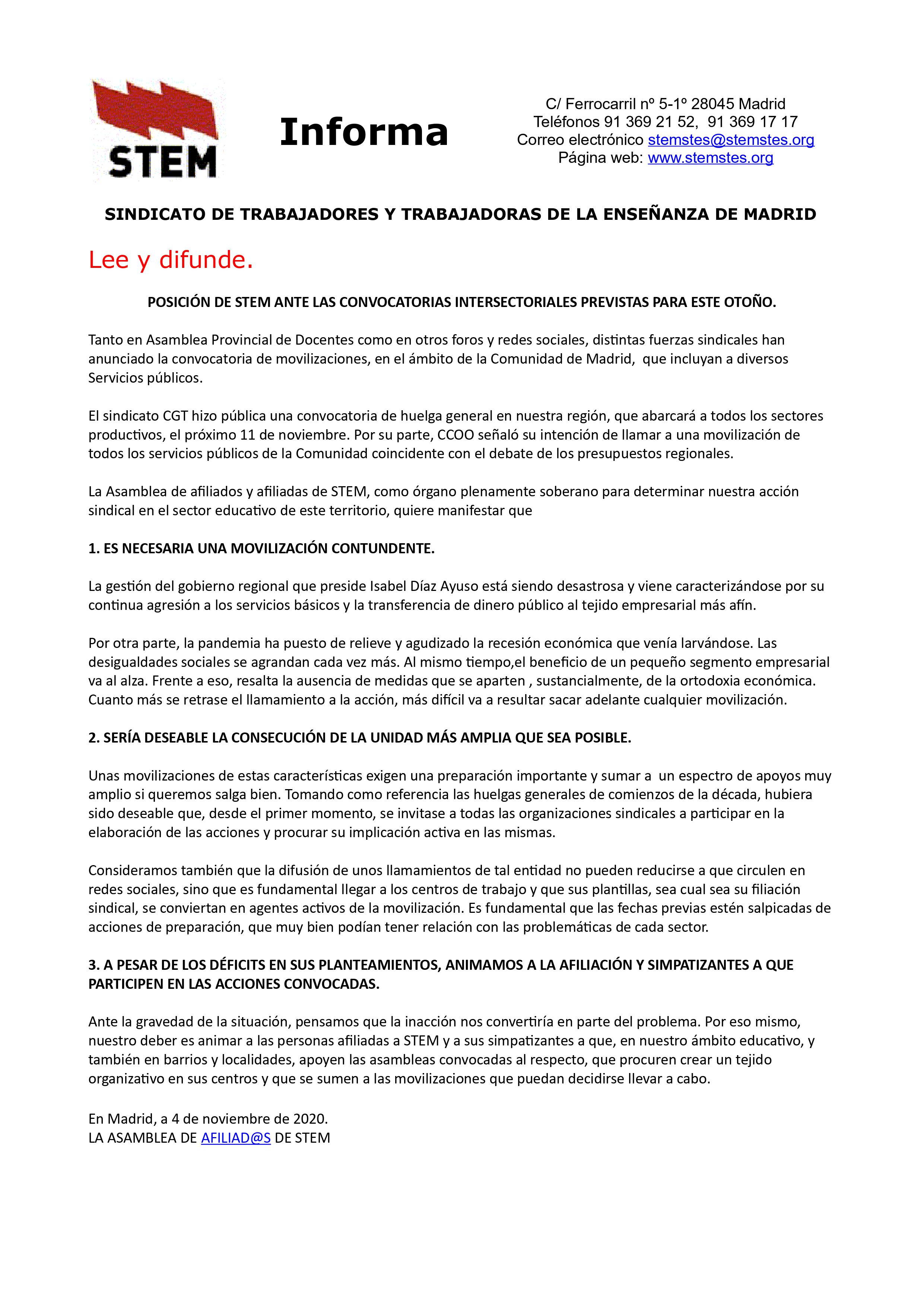 Comunicado hg